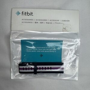 Woven Nylon Watch Band‎ Strap for Fitbit Versa 2, Versa & Versa Lite Purple